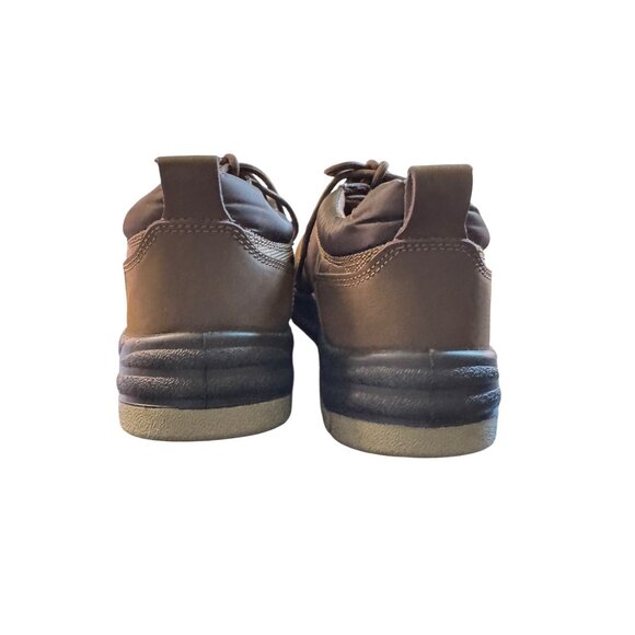 Indestructible Mens Work Shoes Durable Leather & Mesh Brown Black Non-Slip Safet - Picture 4 of 11